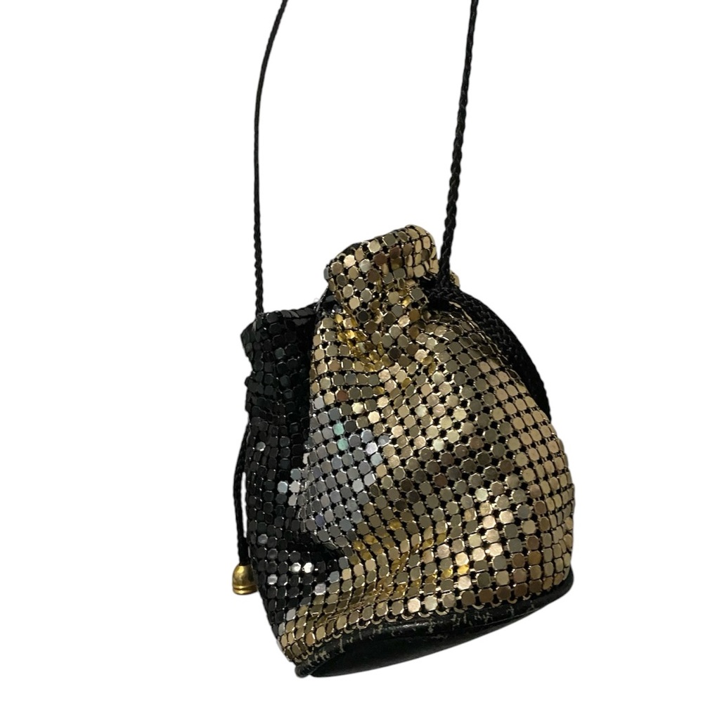 Y & S Originals Vintage 80s Chainmail Small Crossbody Bucket Bag